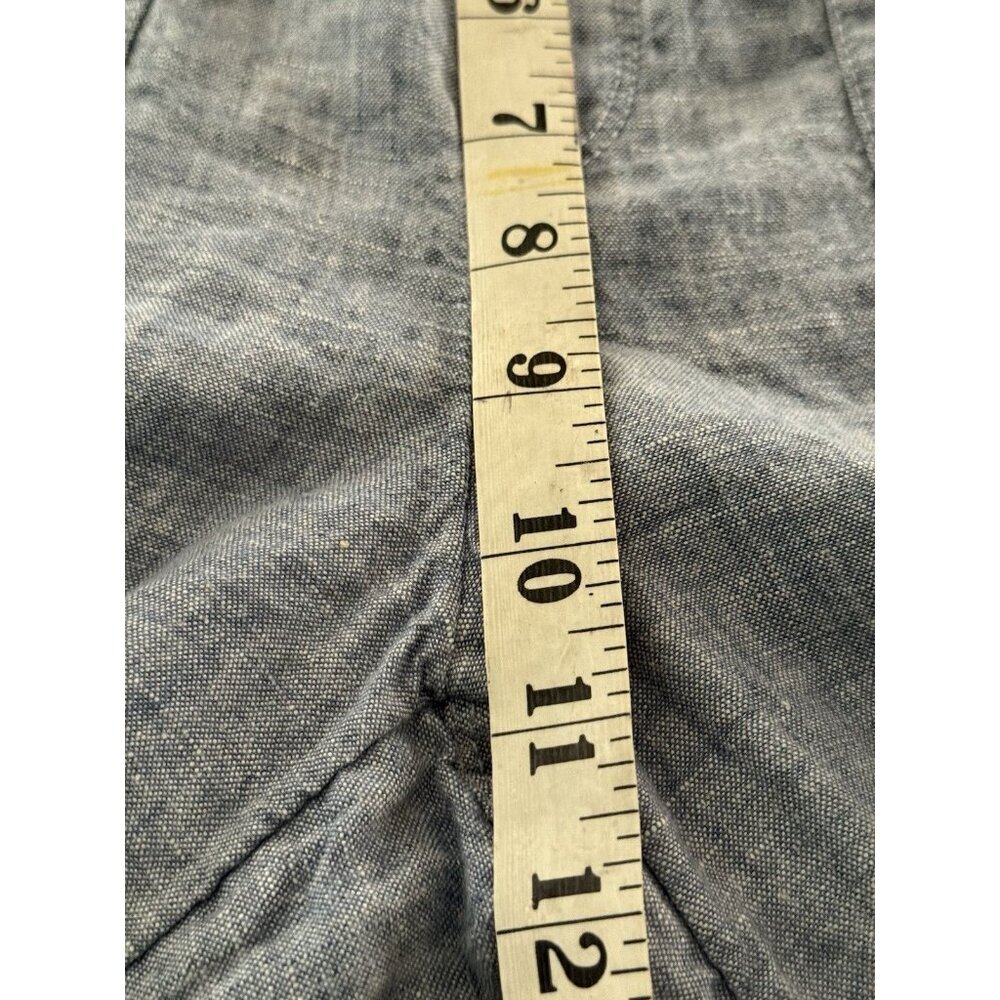 Athleta Cabo Joggers Women’s 4P Chambray Blue Pull-On Pants 100% Linen - Picture 11 of 13